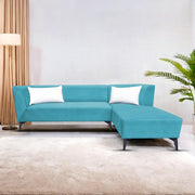 Casaliving Cassidy LHS 6 Seater L Shape Sofa Set for Living Room (Black Colour) Premium Fabric Sofa