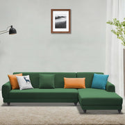 Casaliving Kaven LHS 4 Seater L Shape Sofa Set for Living Room (Black Fabric)