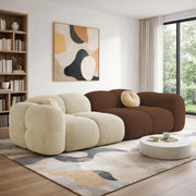 Casaliving Vetras Modern Velvet Bubble Cloud Sofa, Tufted Design Upholstered 3 Seater Sofa Set for Living Room,(Blue Colour) Premium Velvet Fabric Sofa