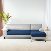 Casaliving Amelia RHS 6 Seater L Shape Sofa Set for Living Room (Black Fabric) Premium Fabric Sofa