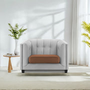 Sinclair 1 Seater Sofa Set for Living Room (Blue Colour) Premium Fabric Sofa