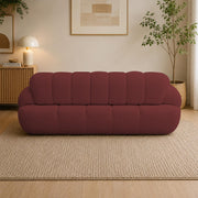 Casaliving Trex 3 Seater Sofa Set for Living Room, 3 Seater (Black) Colour Premium Velvet Fabric Sofa