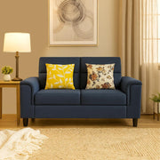 Nancy 2 Seater Sofa Set for Living Room | Color - Brown Grey
