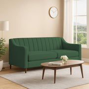Mobius 3 Seater Sofa Set for Living Room (Green Colour Sofa) Premium Fabric Sofa for Living Room