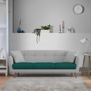 Letty 3 Seater Sofa Set for Living Room (Pine Grey Colour) Premium Fabric Sofa