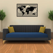 Casaliving Fenton 3 Seater Sofa Set for Living Room (Black Blue Colour) Premium Fabric Sofa