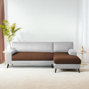 Casaliving Amelia RHS 6 Seater L Shape Sofa Set for Living Room (Black Fabric) Premium Fabric Sofa