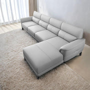 Janifer RHS 6 Seater L Shape Sofa Set for Living Room (Grey Colour) Premium Fabric Sofa Set