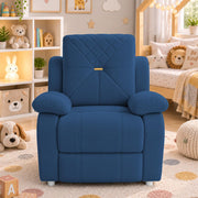 Casaliving Amos Kids 1 Seater Sofa Chair – (Black) Soft & Comfortable Cushioned Armchair for Children | Single Seater Kids Chair for Bedroom, Playroom & Nursery | Compact Modern Kids Sofa