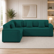 Casaliving Rion 6 Seater L Shape Corner Sofa Cum Bed for Living Room (Black Fabric) Premium Fabric Sofa Cum Bed