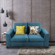 Nancy 2 Seater Sofa Set for Living Room | Color - Brown Grey