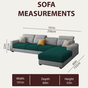 Orion RHS 6 Seater L Shape Sofa Set for Living Room (Pine Grey Colour) Premium Fabric Sofa