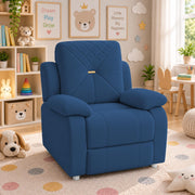 Casaliving Amos Kids 1 Seater Sofa Chair – (Black) Soft & Comfortable Cushioned Armchair for Children | Single Seater Kids Chair for Bedroom, Playroom & Nursery | Compact Modern Kids Sofa