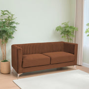 Ember 3 Seater Sofa Set for Living Room (Brown Colour) Premium Fabric Sofa