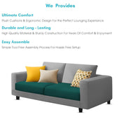 Minta 2 Seater Sofa Set for Living Room (Pine Grey - Colour Fabric) Premium Fabric Sofa Set for Living Room