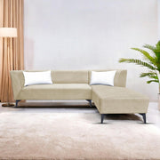 Casaliving Cassidy LHS 6 Seater L Shape Sofa Set for Living Room (Black Colour) Premium Fabric Sofa