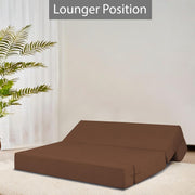 Marcus 3 Seater Sofa Cum Bed with 3 Cushions for Living Room (Black Fabric) Premium Fabric Sofa Set 6.5 X 6.5 Feet