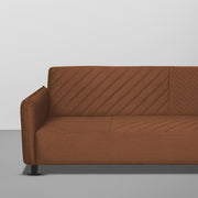 Percy 3 Seater Sofa Set for Living Room (Brown Fabric) Premium Fabric Sofa