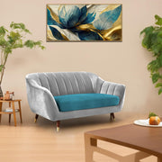 Casaliving Anyse 2 Seater Sofa Set for Living Room (Grey Colour Fabric) Premium Fabric Sofa