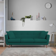 Letty 3 Seater Sofa Set for Living Room (Pine Colour) Premium Fabric Sofa