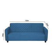 Percy 3 Seater Sofa Set for Living Room (Turquise Fabric) Premium Fabric Sofa
