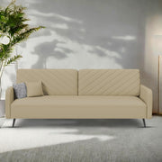 Casaliving Mazano 3 Seater Sofa Set for Living Room (Blue Colour) Premium Fabric Sofa