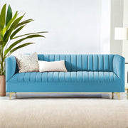 Casaliving Jarvis 3 Seater Sofa Set for Living Room (Black Fabric) | Premium Fabric Sofa