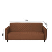 Percy 3 Seater Sofa Set for Living Room (Brown Fabric) Premium Fabric Sofa