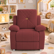 Casaliving Amos Kids 1 Seater Sofa Chair – (Black) Soft & Comfortable Cushioned Armchair for Children | Single Seater Kids Chair for Bedroom, Playroom & Nursery | Compact Modern Kids Sofa