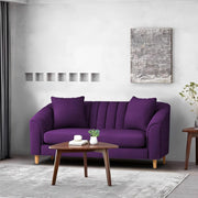 Doraldo 2 Seater Sofa Set for Living Room (Black Colour Fabric) Premium Fabric Sofa for Living Room