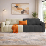 Dreamor 3 Seater Sofa Velvet Fabric (Black) with Three Cushions Perfect for |Home Living |Office Room and Guest Room Premium Sofa