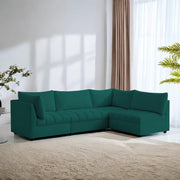 Lenser L Shaped Sofa Set for Living Room (Pine Fabric) Premium Fabric Sofa Set
