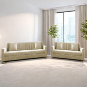 Garcia 3+2 Seater Sofa Set for Living Room (Black - Grey)