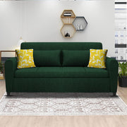 Garnet 3 Seater Sofa Set for Living Room (Green) Premium Fabric