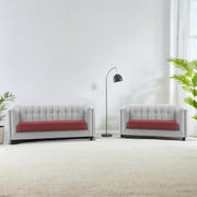 Casaliving Sinclair 3+1+1 Seater Sofa Set for Living Room (Blue Black Colour) Premium Fabric Sofa