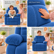 Casaliving Mello Kids’ 1 Seater Sofa Set for Living Room in Black Colour | Soft & Comfortable Toddler Couch for Bedroom, Playroom & Nursery | Lightweight Children’s Seating