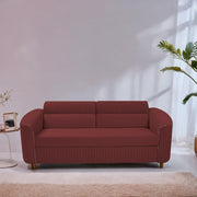 Torrato 3 Seater Sofa Cum Bed for Living Room (Maroon Colour Fabric) Premium Fabric Sofa