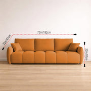 Colt Modern Velvet Sofa, Tufted Design Upholstered 3 Seater Sofa Set for Living Room, (Black Colour) Premium Velvet Fabric Sofa