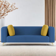 Casaliving Gelbero 3 Seater Sofa for Living Room (Black Fabric) Premium Fabric Sofa