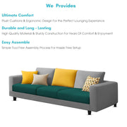 Minta 3 Seater Sofa Set for Living Room (Pine Grey Colour Fabric) Premium Fabric Sofa