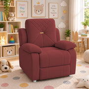 Casaliving Amos Kids 1 Seater Sofa Chair – (Black) Soft & Comfortable Cushioned Armchair for Children | Single Seater Kids Chair for Bedroom, Playroom & Nursery | Compact Modern Kids Sofa