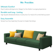 Minta 3 Seater Sofa Set for Living Room (Green Colour Fabric) Premium Fabric Sofa