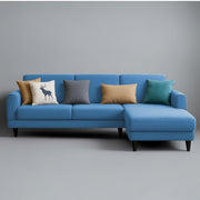 Aria RHS 4 Seater L Shape Sofa Set for Living Room (Turquise) Premium Fabric Sofa Set