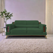 Falconar 3 Seater Sofa Set for Living Room (Green Fabric) Premium Fabric Sofa