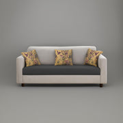 Lifestyle 3 Seater Sofa for Living Room (Black Colour Fabric)