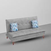 Calvin 3 Seater Sofa Cum Bed for Living Room (Black Fabric) Premium Fabric Sofa