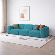 Amaco Modern Velvet Sofa, Tufted Design Upholstered 3 Seater Sofa Set for Living Room, (Black Colour) Premium Velvet Fabric Sofa