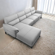 Janifer LHS 6 Seater L Shape Sofa Set for Living Room (Grey Colour) Premium Fabric Sofa Set