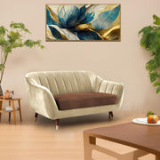 Casaliving Anyse 2 Seater Sofa Set for Living Room (Grey Colour Fabric) Premium Fabric Sofa
