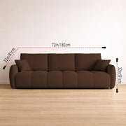 Colt Modern Velvet Sofa, Tufted Design Upholstered 3 Seater Sofa Set for Living Room, (Black Colour) Premium Velvet Fabric Sofa